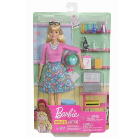 Papusa Barbie Set Profesoara, +3 ani, Barbie 560256