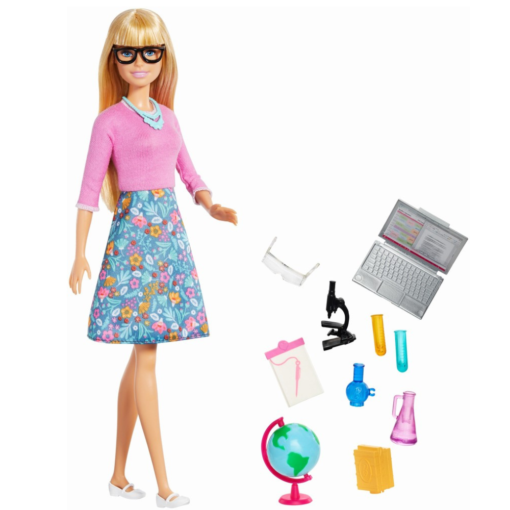 Papusa Barbie Set Profesoara, +3 ani, Barbie