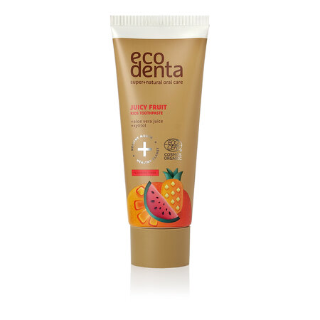 Pasta de dinti organica pentru copii, cu suc de fructe, 75 ml, Ecodenta 560274