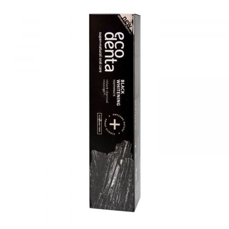 Pasta de dinti pentru albire cu carbune si Teavigo Extra Black, 100 ml, Ecodenta 560278
