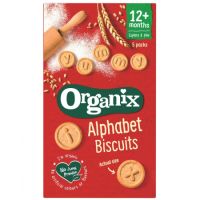 Biscuiti Bio Alfabet, 12 luni+, 5 pungute x 25 g, Organix