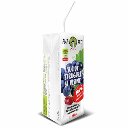Suc de struguri si visine, 200 ml, Ana Are 616792