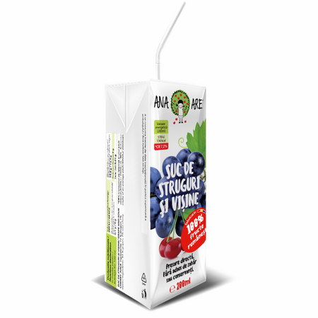 Suc de struguri si visine, 200 ml, Ana Are 616792