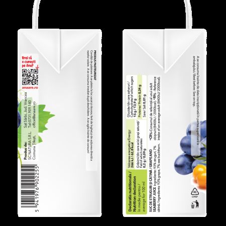Suc de struguri si catina, 200 ml, Ana Are 616788