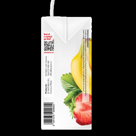 Suc de mere, capsuni si banane, 200 ml, Ana Are 616814