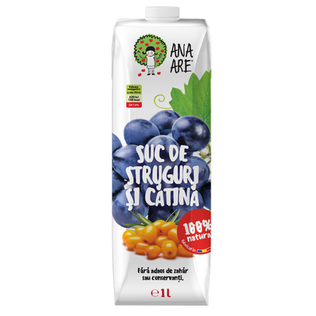 Suc de struguri si catina, 1L, Ana Are