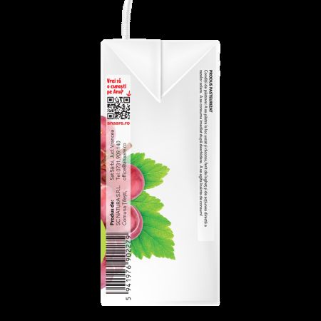 Suc de struguri rosii, 200 ml, Ana Are 616798
