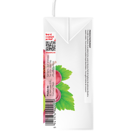 Suc de struguri rosii, 200 ml, Ana Are 616798
