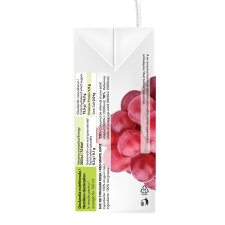 Suc de struguri rosii, 200 ml, Ana Are 616800