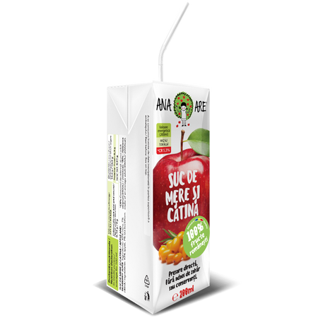 Suc de mere si catina, 200 ml, Ana Are 616780