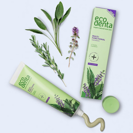 Pasta de dinti multifunctionala cu extract de 7 plante si Kalident, 100 ml, Ecodenta 560393