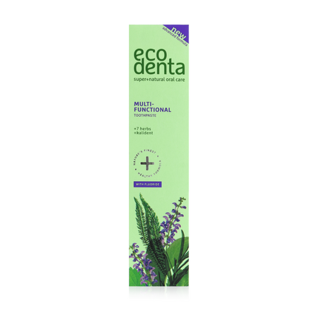 Pasta de dinti multifunctionala cu extract de 7 plante si Kalident, 100 ml, Ecodenta 560394