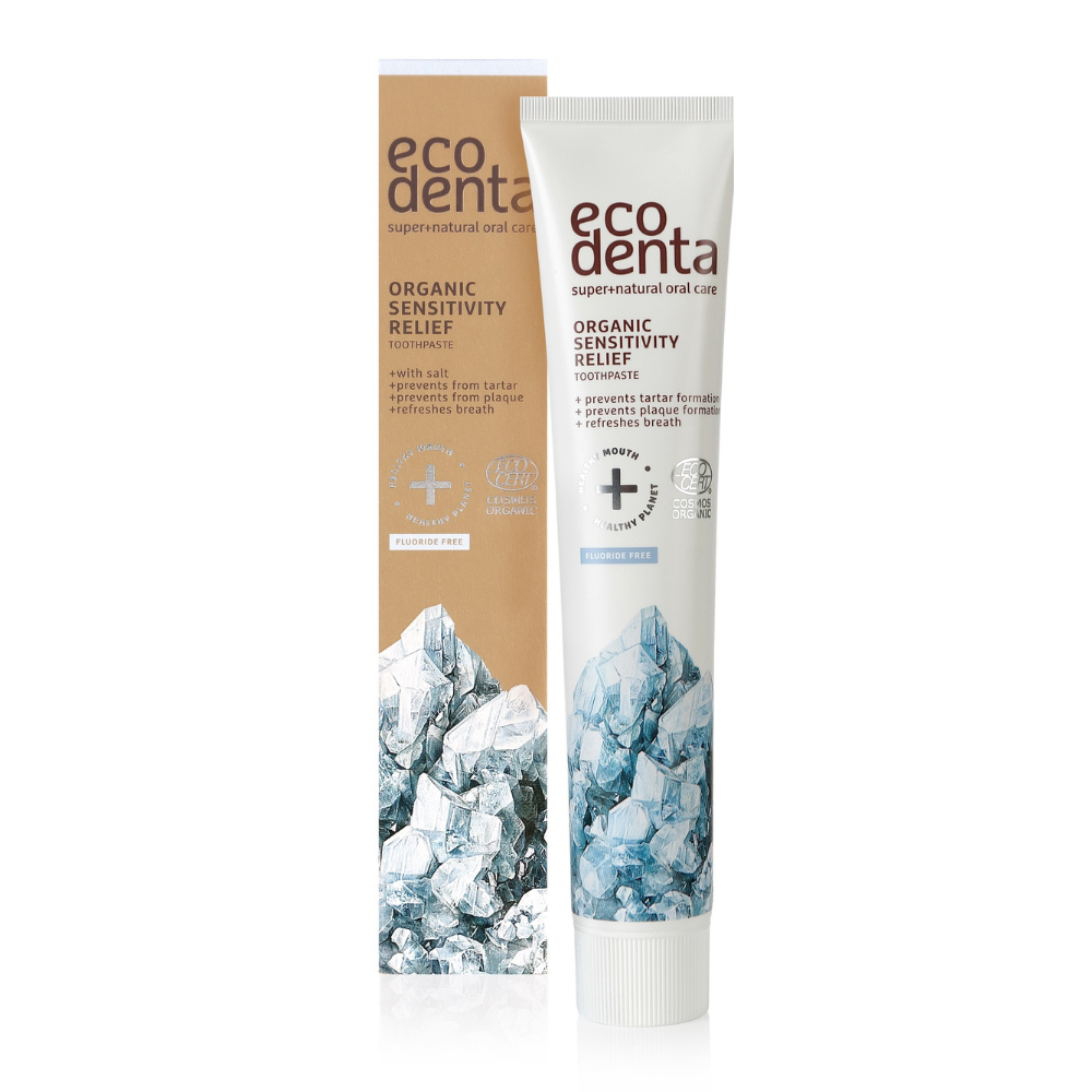 Pasta de dinti organica pentru dinti si gingii sensibile, 75 ml, Ecodenta