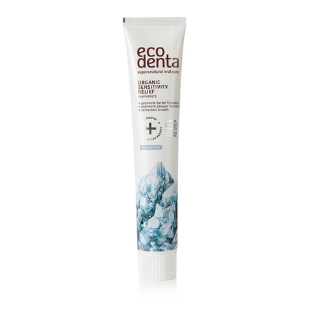 Pasta de dinti organica pentru dinti si gingii sensibile, 75 ml, Ecodenta 560428