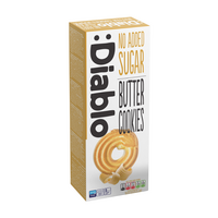 Biscuiti fara zahar adaugat cu aroma de unt, 135 g, Diablo