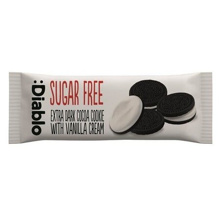 Biscuiti cu cacao fara zahar cu umplutura de vanilie Diablo