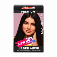 Vopsea de par Sonia Henna, Negru auriu, 60g, Kian Cosmetics