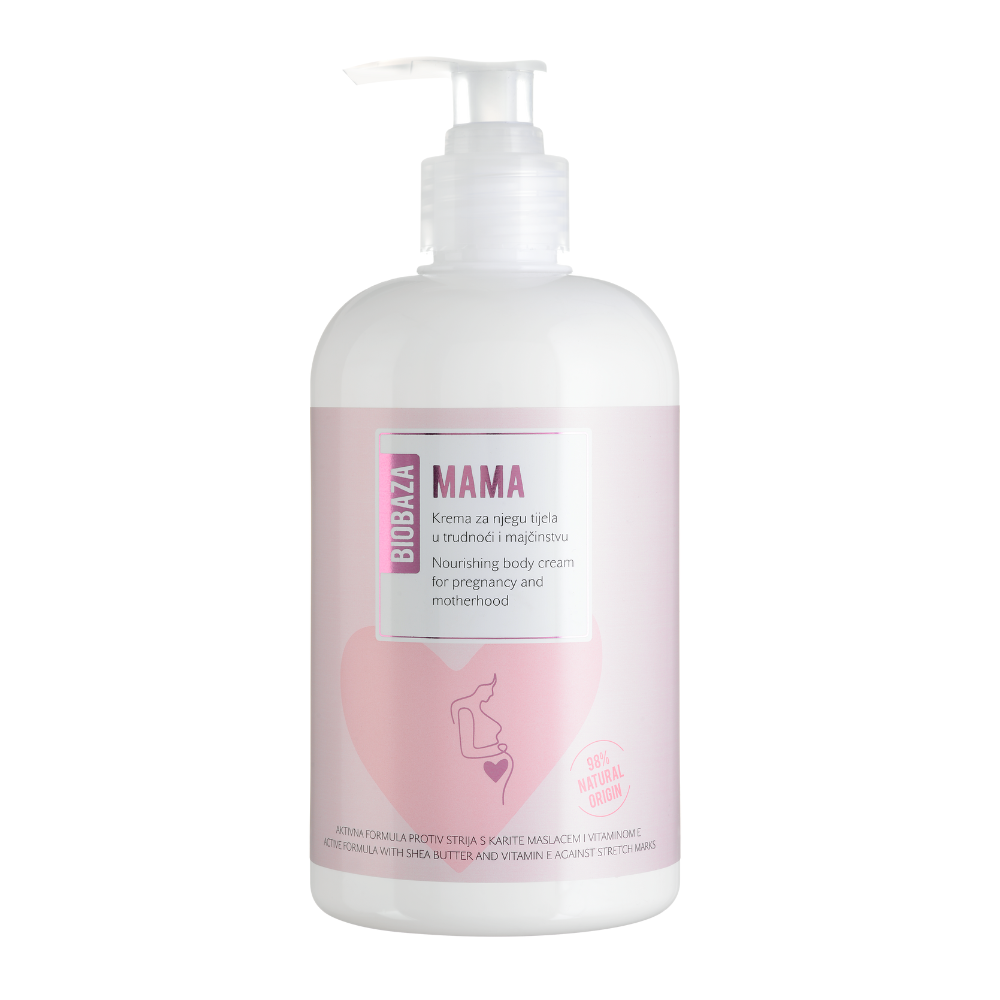 Crema de corp antivergeturi pentru gravide si mamici Mama, 500 ml, Biobaza