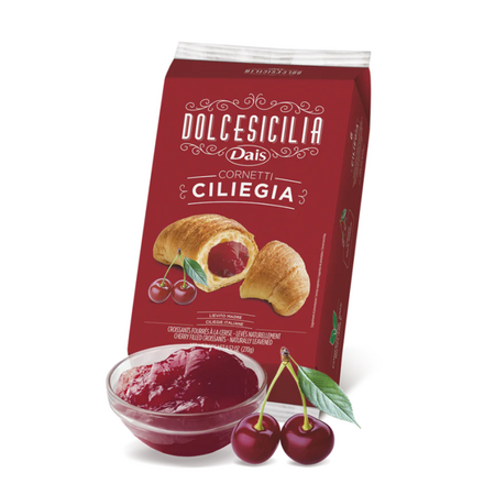 Croissant cu cirese, 6 x 45 g, Dais