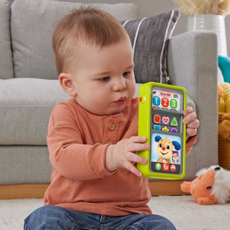 Smartphone interactiv 2in1 in Limba Romana, 9-36 luni, Fisher Price 560741