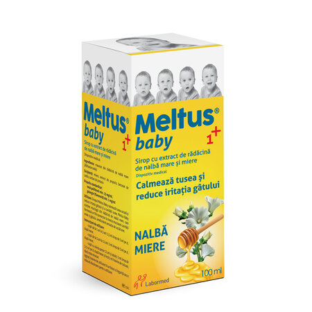 Meltus Baby sirop cu miere, propolis si extract de nalba mare, 100 ml, Labormed 644600