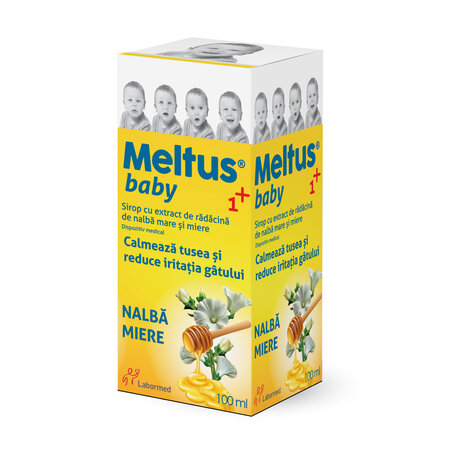Meltus Baby sirop cu miere, propolis si extract de nalba mare, 100 ml, Labormed 644599