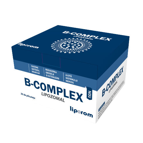 B- Complex Lipozomal, 30 plicuri, Liporom