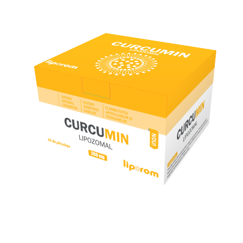 Curcumin lipozomal, 30 plicuri, Liporom