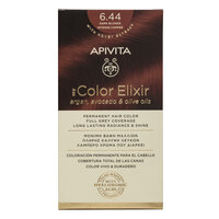 Vopsea de par My Color Elixir, Dark Blonde Intense Copper, No 6.44, Apivita