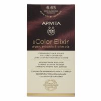 Vopsea de par My Color Elixir, Dark Blonde Red Mahogany, No 6.65, Apivita