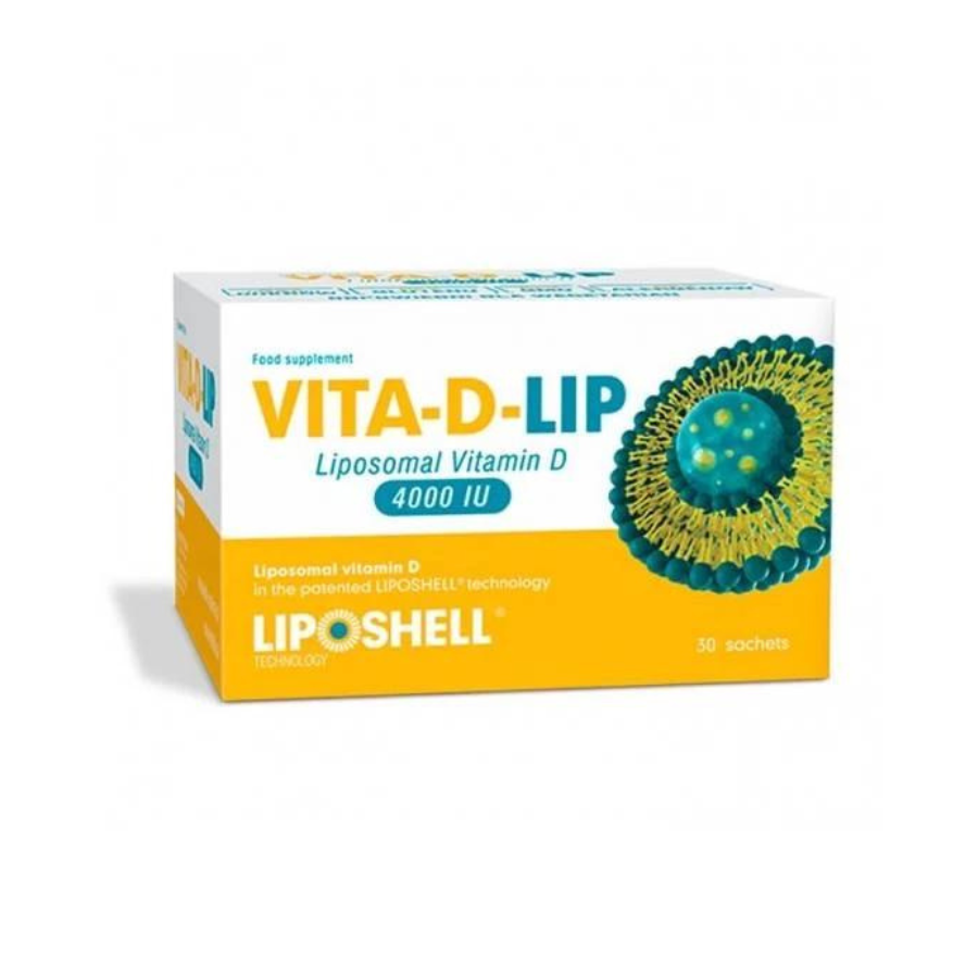 Vitamina D lipozomala, 4000UI, 30 plicuri, Liposhell