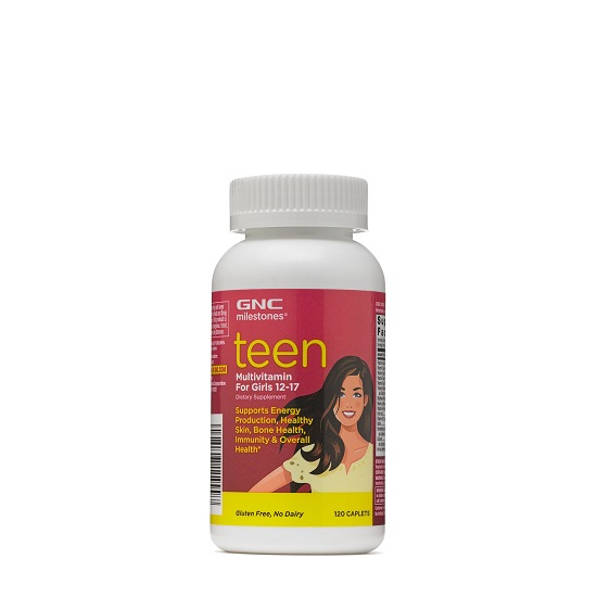 Multivitamine pentru fete intre 12-17 ani Teen Milestones, 120 tablete, GNC