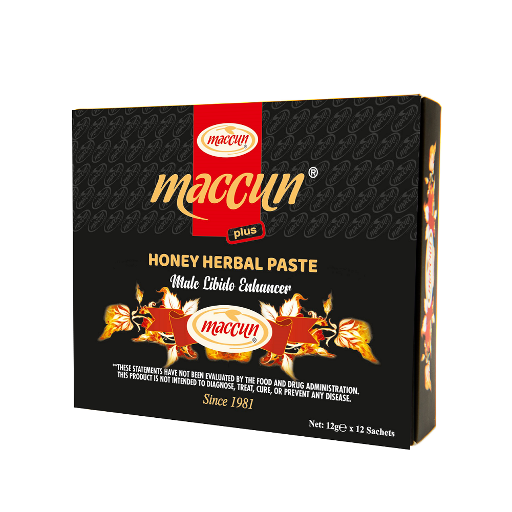 Pasta de miere pentru potenta Herbal Afrodisiac, 12 plicuri x 12 g, Maccun