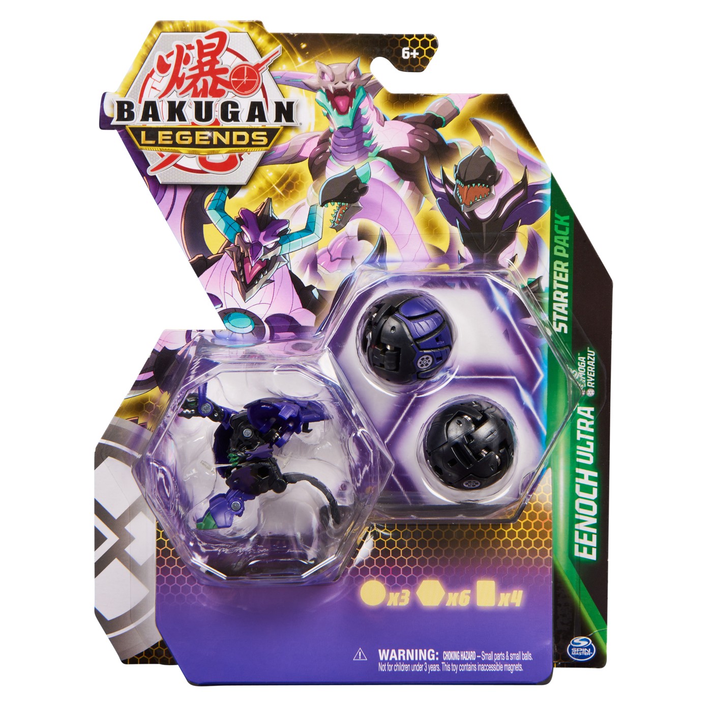 Pachet Bakugan S5 Eenoch Ultra, Cimoga si Ryerazu, +6 ani, Bakugan