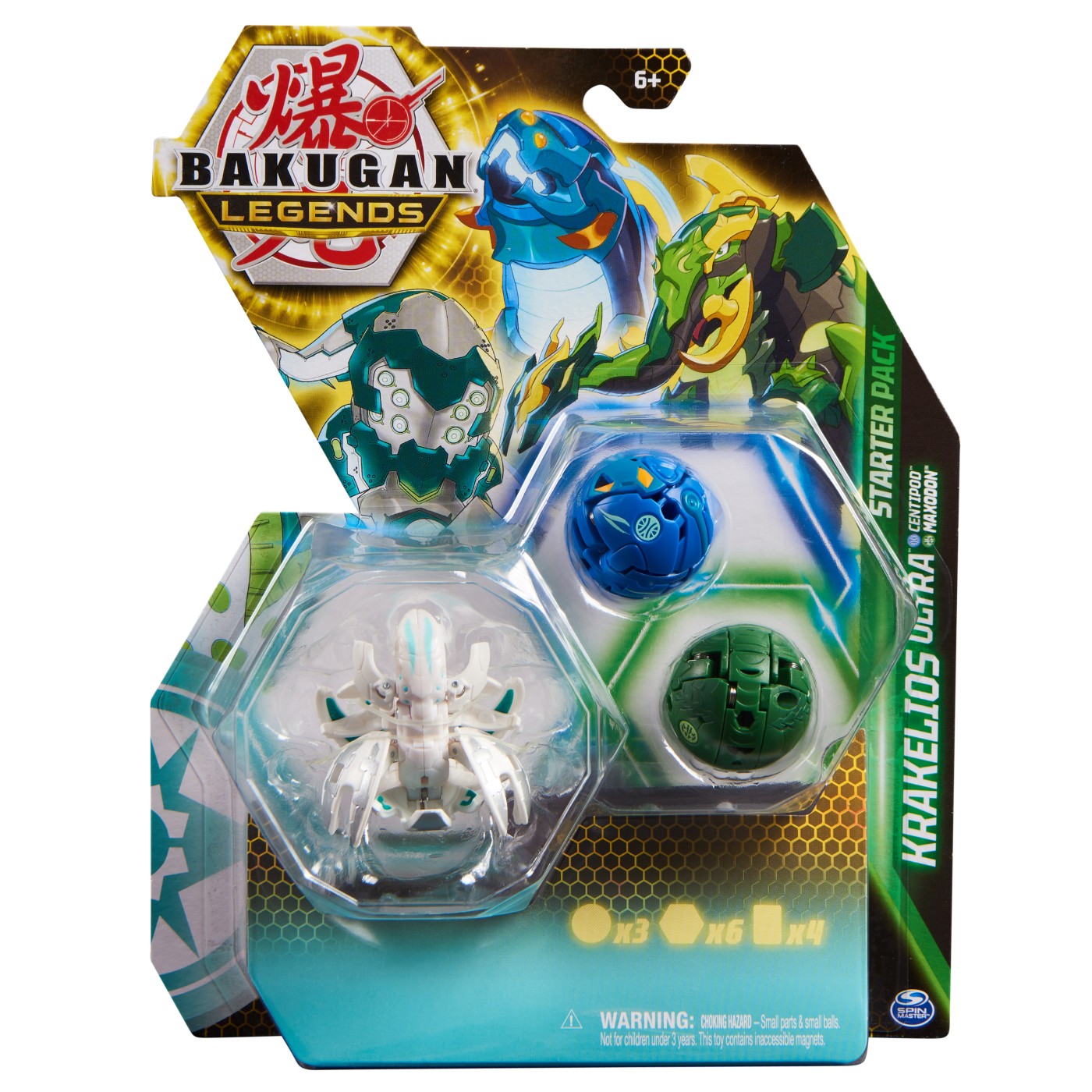 Pachet Bakugan S5 Krakelios Ultra, Centipod si Maxodon, +6 ani, Bakugan