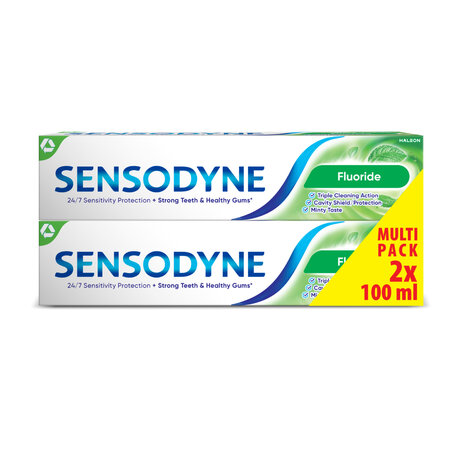 Pachet Pasta de dinti Fluoride, 100 ml +100 ml, Sensodyne