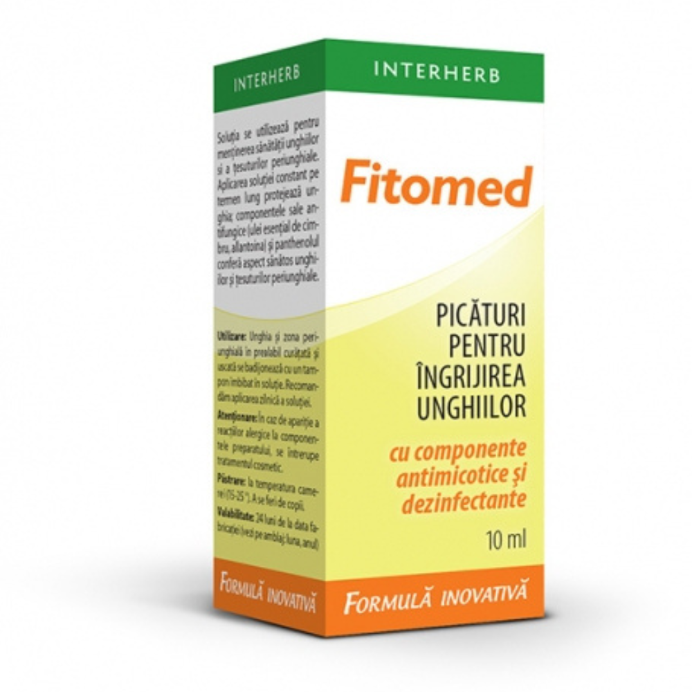 Picaturi pentru ingrijirea unghiilor Fitomed, 10 ml