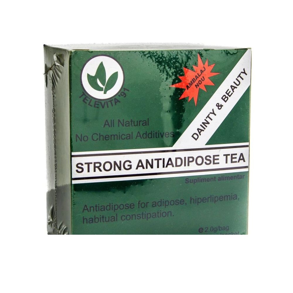 Ceai antiadipos Strong, 30 plicuri, Televita