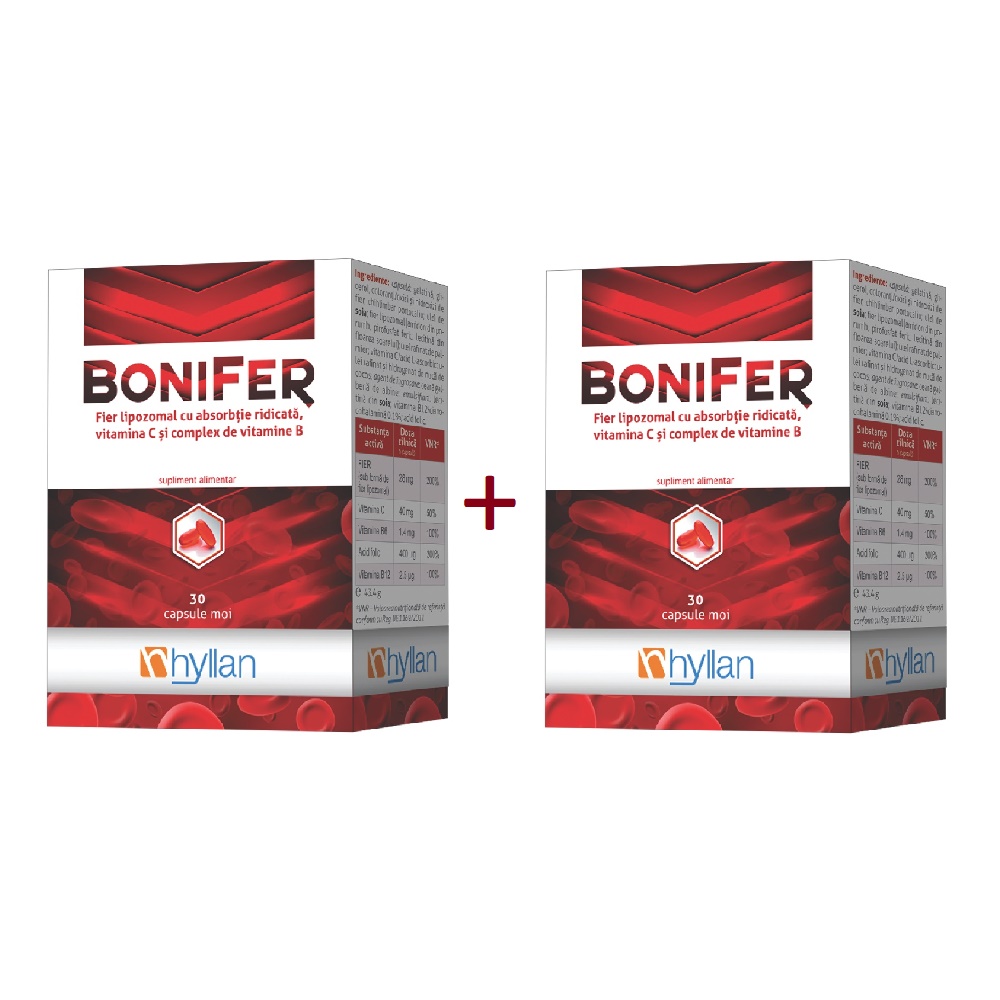 BoniFer, 2 x 30 capsule, Hylan