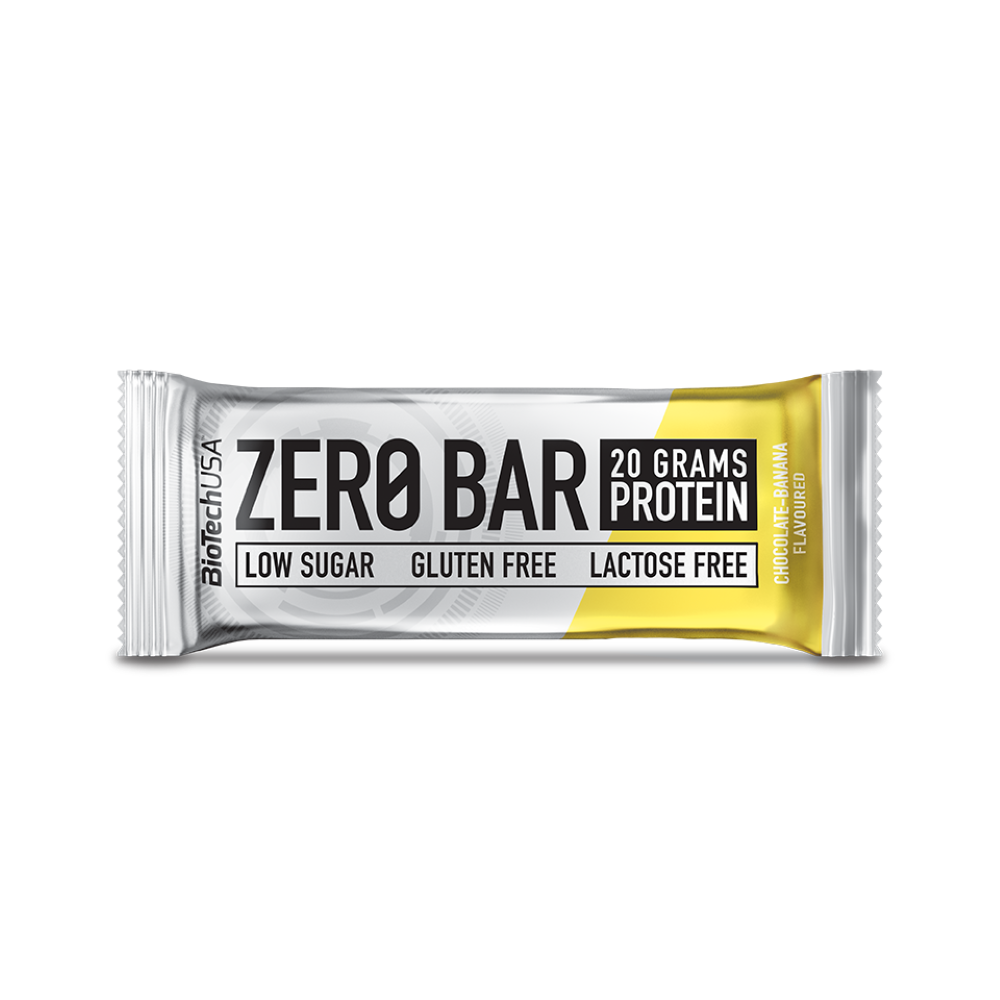 Baton proteic Zero Bar, Ciocolata si Banana, 50 g, BioTechUSA