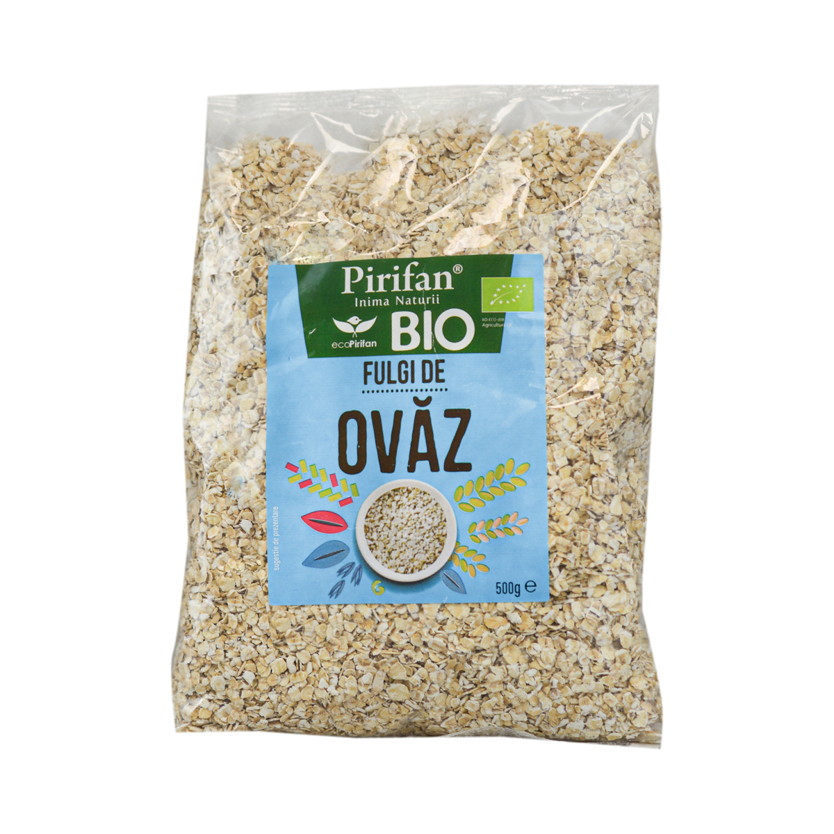 Fulgi  Bio de ovaz, 500g, Pirifan