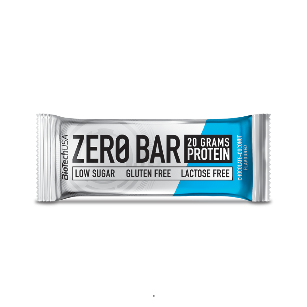 Baton proteic Zero Bar, Ciocolata si Cocos, 50 g, BioTechUSA