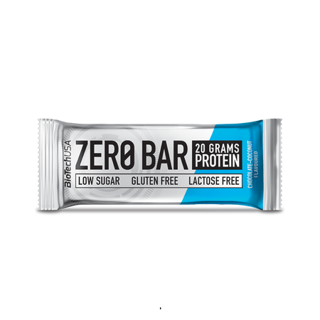Baton proteic Zero Bar, Ciocolata si Cocos, 50 g, BioTechUSA