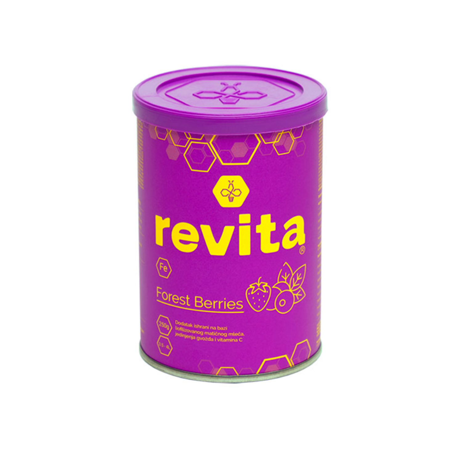 Revita laptisor de matca Fe Forest Berries, 250 g, Laboratoarele Remedia