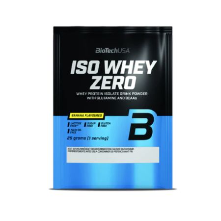 Pudra proteica Iso Whey Zero Caffe Latte, 25 g, Biotech USA