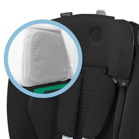 Scaun auto Titan Pro² i-Size, 76-150 cm, Authentic Black, Maxi Cosi 562376