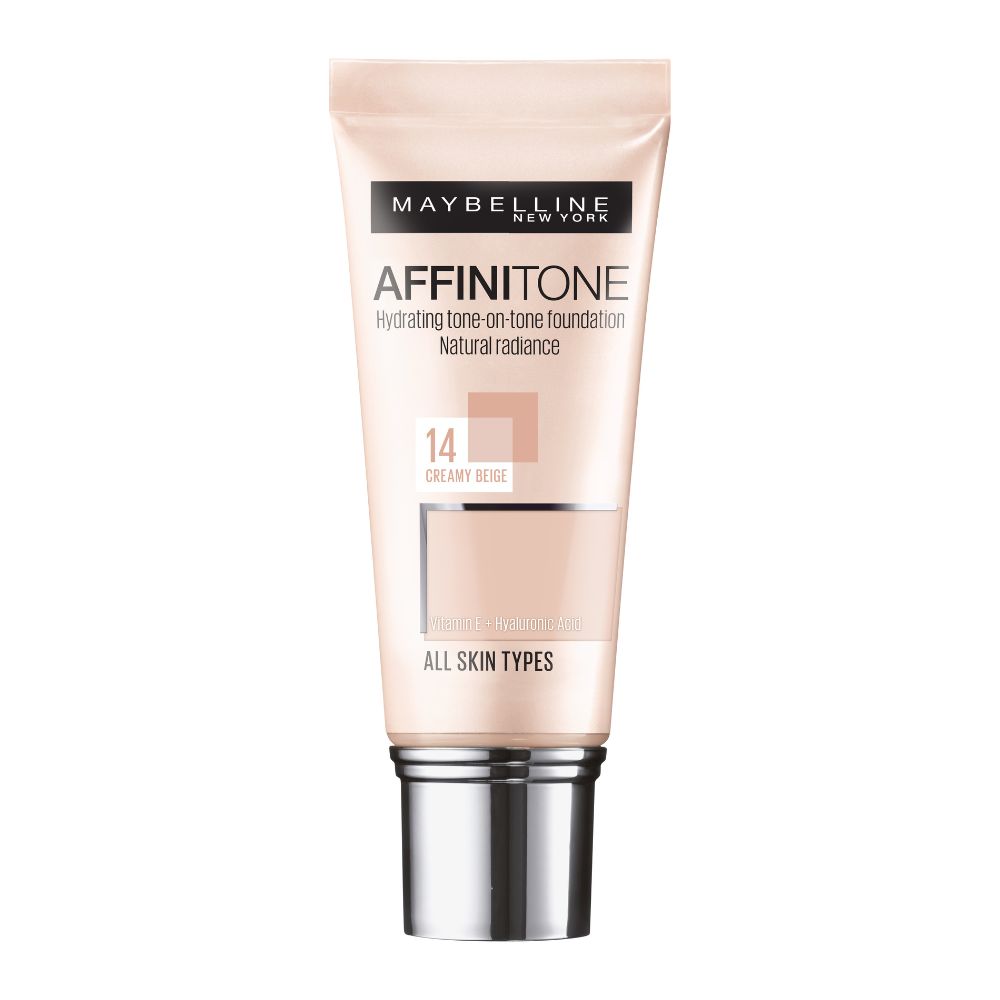 Fond de ten Affinitone, 14 Creamy Beige, 30 ml, Maybelline