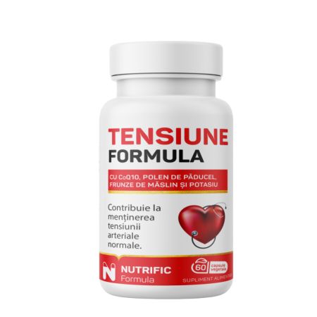 Tensiune formula cu coenzima Q10, 60 capsule, Nutrific