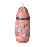 Cana cu pai izoterma, + 12 luni, roz, Tommee Tippee