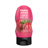 Topping fara zahar adaugat cu aroma de capsuni, 290 ml, Diablo